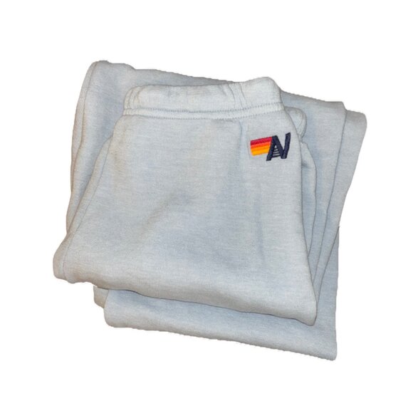 NWOT! Aviator Nation RAINBOW HEART STITCH SWEATPANTS - ICE | Women's Medium - Picture 6 of 7